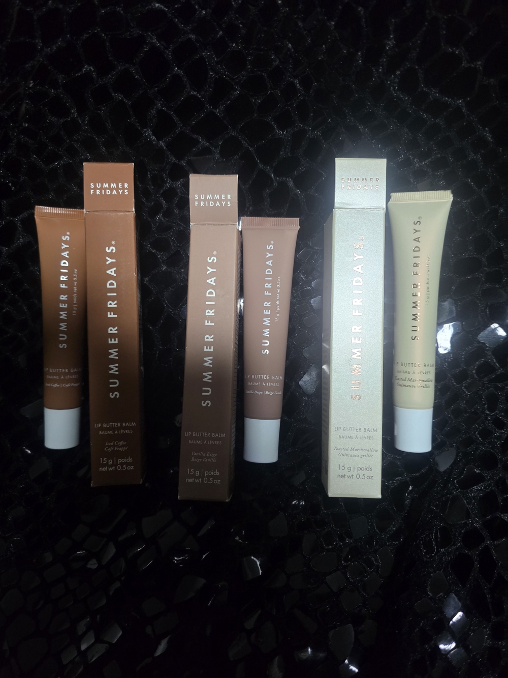 Summer Fridays Lip Butter Balm - Toasted marshmallow, Iced coffee , Vanilla B